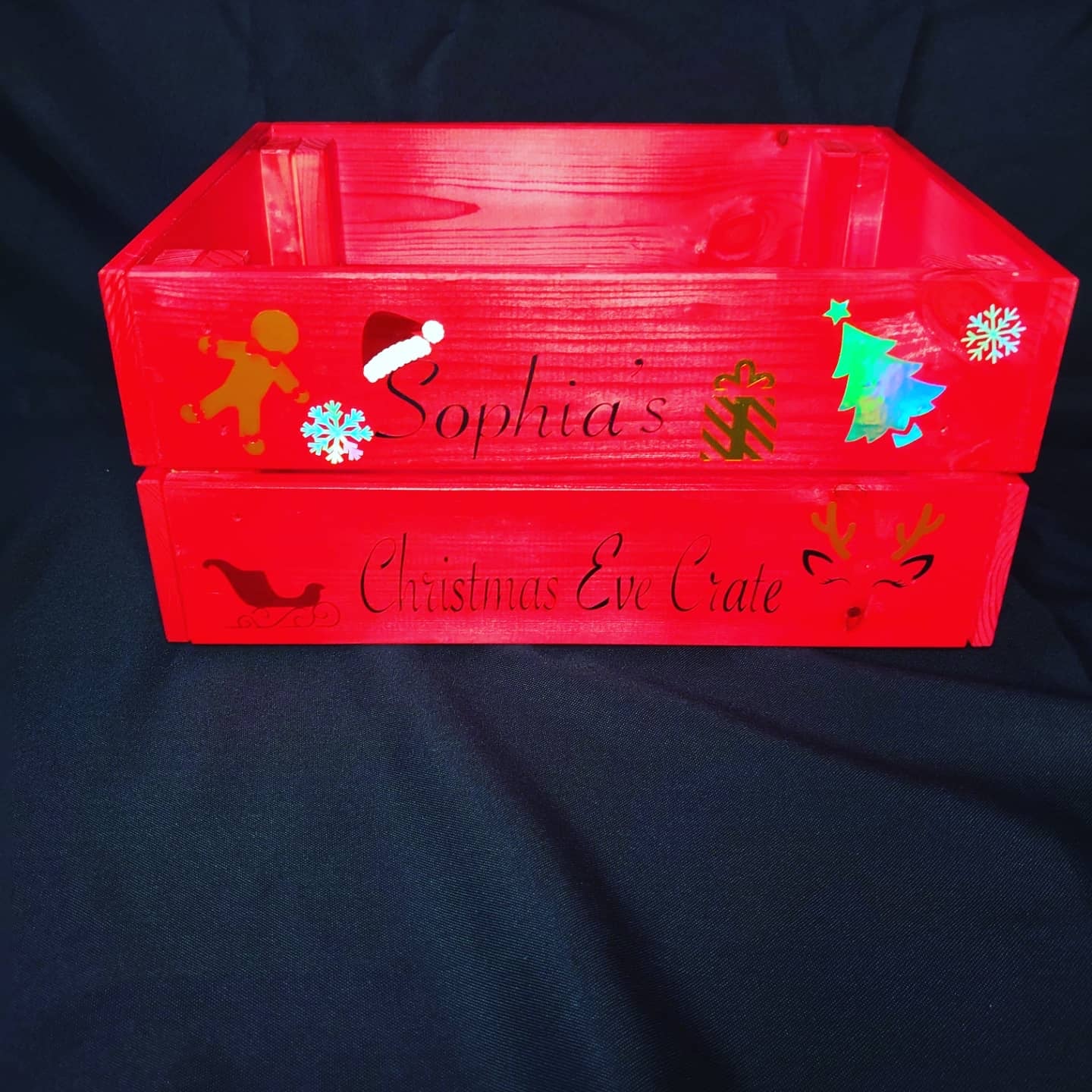 Red Christmas Crate