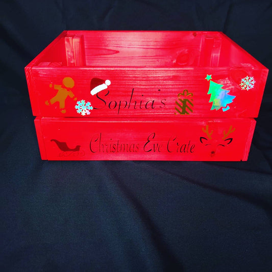 Red Christmas Crate