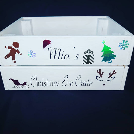 White Christmas Crate